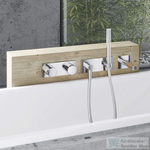 Hansa Hansaliving zuhanyszett nélkül,falsík alatti vízcsatlakozással,alaptest nélkül,króm 44430170