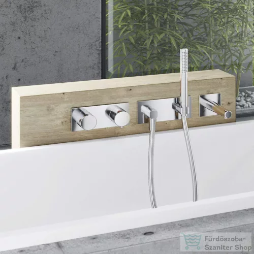 Hansa Hansaliving zuhanyszett nélkül,falsík alatti vízcsatlakozással,alaptest nélkül,króm 44430170