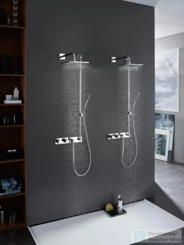 Hansa Hansaliving termosztátos falsík alatti kád/zuhany csaptelep belső egység nélkül,króm