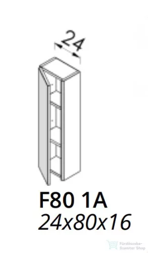 TBoss Infini F80 1A kiegészítő szekrény, push open balos nyitással 447230101
