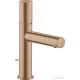 Hansgrohe AXOR UNO 110 mosdó csaptelep Zero fogantyúval, automata leeresztővel, szálcsiszolt vörös arany hatású 45001310