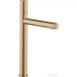   Hansgrohe AXOR UNO 260 magasított mosdócsaptelep Zero fogantyúval, nem zárható leeresztővel, szálcsiszolt bronz 45004140