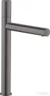 Hansgrohe AXOR UNO 260 magasított mosdócsaptelep Zero fogantyúval, nem zárható leeresztővel, szálcsiszolt fekete króm 45004340