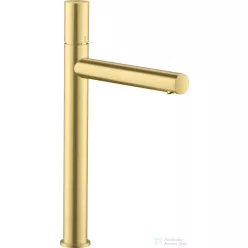   Hansgrohe AXOR UNO 260 magasított mosdócsaptelep Zero fogantyúval, nem zárható leeresztővel, szálcsiszolt sárgaréz 45004950