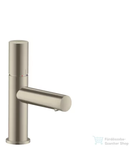 Hansgrohe AXOR UNO egykaros mosdó csaptelep 80, Zero fogantyúval, nem zárható leeresztővel, szálcsiszolt nikkel 45005820