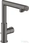 Hansgrohe AXOR UNO Select 220 magasított mosdócsaptelep automata leeresztővel, szálcsiszolt fekete króm 45016340