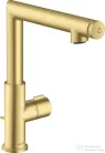 Hansgrohe AXOR UNO Select 220 magasított mosdócsaptelep automata leeresztővel, szálcsiszolt sárgaréz 45016950