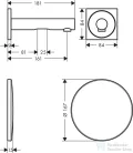 Hansgrohe AXOR Uno elektronikus mosdócsaptelep falsík alatti, fali szereléshez 165 45110000
