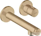 Hansgrohe AXOR UNO Select falsík alatti mosdó csaptelep nem zárható leeresztővel, szálcsiszolt bronz 45112140