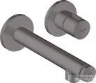 Hansgrohe AXOR UNO Select falsík alatti mosdó csaptelep nem zárható leeresztővel, szálcsiszolt fekete króm 45112340