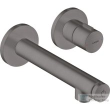   Hansgrohe AXOR UNO Select falsík alatti mosdó csaptelep nem zárható leeresztővel, szálcsiszolt fekete króm 45112340