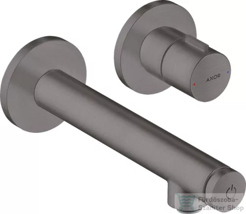 Hansgrohe AXOR UNO Select falsík alatti mosdó csaptelep nem zárható leeresztővel, szálcsiszolt fekete króm 45112340