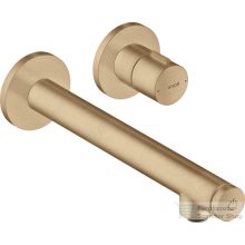   Hansgrohe AXOR UNO Select falsík alatti mosdó csaptelep nem zárható leeresztővel, alaptest nélkül, szálcsiszolt bronz 45113140