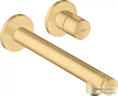 Hansgrohe AXOR UNO Select falsík alatti mosdó csaptelep nem zárható leeresztővel, alaptest nélkül, szálcsiszolt arany hatású 45113250