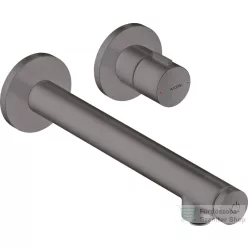   Hansgrohe AXOR UNO Select falsík alatti mosdó csaptelep nem zárható leeresztővel, alaptest nélkül, szálcsiszolt fekete króm 45113340