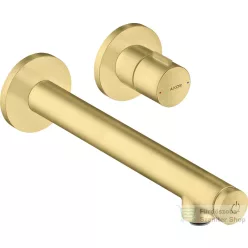   Hansgrohe AXOR UNO Select falsík alatti mosdó csaptelep nem zárható leeresztővel, alaptest nélkül, szálcsiszolt sárgaréz 45113950