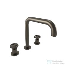   Bugnatese Millenovecinquanta 3 üléses mosdó csaptelep, leeresztő nélkül, grafit 4512SGF