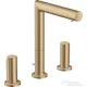 Hansgrohe AXOR UNO 200 3 üléses mosdó csaptelep Zero fogantyúval, automata leeresztővel, szálcsiszolt bronz 45133140