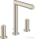 Hansgrohe AXOR UNO 3 üléses mosdócsaptelep, 200 Zero fogantyúval, automata lefolyóval, szálcsiszolt nikkel 45133820