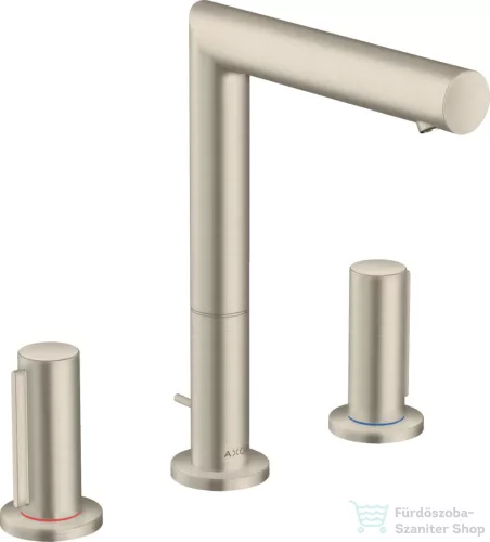 Hansgrohe AXOR UNO 3 üléses mosdócsaptelep, 200 Zero fogantyúval, automata lefolyóval, szálcsiszolt nikkel 45133820