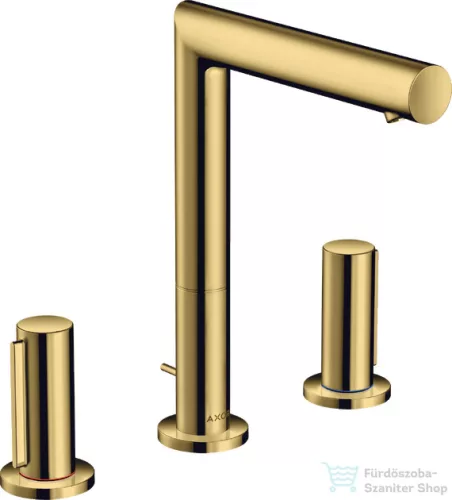 Hansgrohe AXOR UNO 200 3 üléses mosdó csaptelep Zero fogantyúval, automata leeresztővel, polírozott arany hatású 45133990