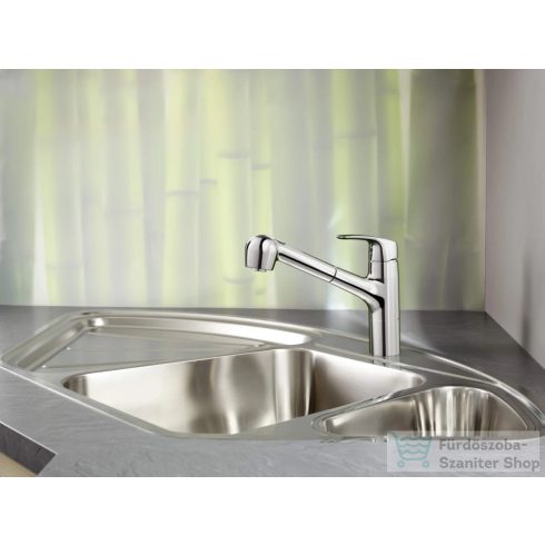 Hansa Hansapinto kihúzható fejes mosogató csaptelep,króm 45182283