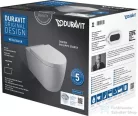 Duravit ME by Starck Rimless (öblítőperem nélküli) fali wc szett, ülőkével 45290900A1 ( 452909 )