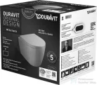Duravit ME by Starck Compact Rimless (öblítőperem nélküli) fali wc szett, ülőkével 45300900A1 ( 453009 )