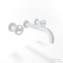   Bugnatese MILLENOVECINQUANTA falsík alatti mosdó csaptelep 19 cm-es kifolyóval,click-clack leeresztővel,belső egységgel,matt fehér 4565SCBI