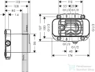 Hansgrohe AX One alaptest termosztátos falsík alatti színkészlethez 45710180