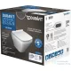 Duravit Durastyle Compact Rimless fali wc szett ülőkével 45710900A1 ( 457109 )