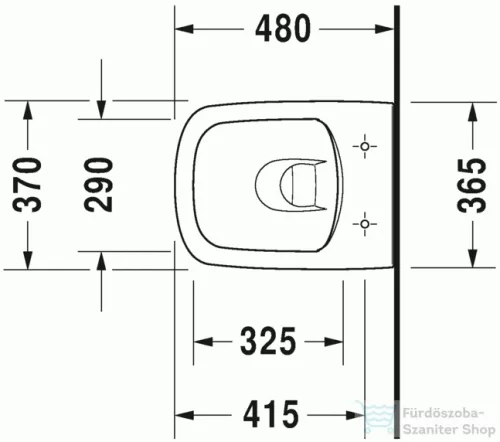 Duravit Durastyle Compact Rimless fali wc szett ülőkével 45710900A1 ( 457109 )