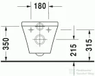 Duravit Durastyle Compact Rimless fali wc szett ülőkével 45710900A1 ( 457109 )