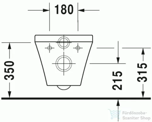 Duravit Durastyle Compact Rimless fali wc szett ülőkével 45710900A1 ( 457109 )