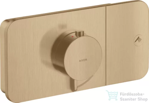 Hansgrohe AXOR ONE termosztátos falsík alatti kád /zuhany csaptelep,szálcsiszolt bronz 45711140