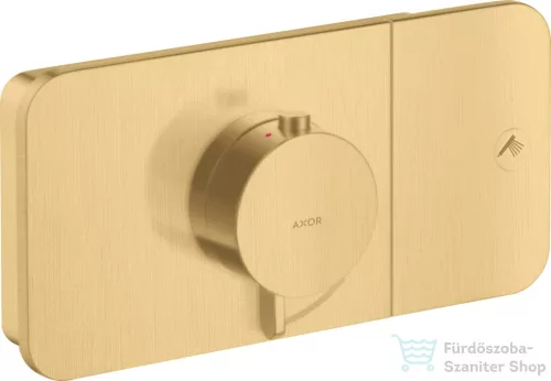 Hansgrohe AXOR ONE termosztátos falsík alatti kád /zuhany csaptelep,szálcsiszolt arany hatású 45711250