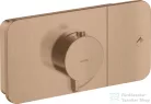 Hansgrohe AXOR ONE termosztátos falsík alatti kád /zuhany csaptelep,szálcsiszolt vörös arany hatású 45711310