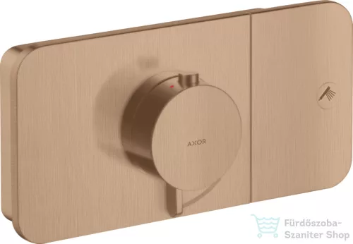 Hansgrohe AXOR ONE termosztátos falsík alatti kád /zuhany csaptelep,szálcsiszolt vörös arany hatású 45711310