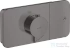 Hansgrohe AXOR ONE termosztátos falsík alatti kád /zuhany csaptelep,szálcsiszolt fekete króm 45711340