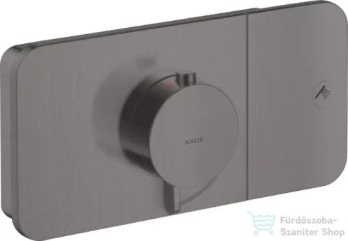 Hansgrohe AXOR ONE termosztátos falsík alatti kád /zuhany csaptelep,szálcsiszolt fekete króm 45711340
