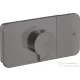 Hansgrohe AXOR ONE termosztátos falsík alatti kád /zuhany csaptelep,szálcsiszolt fekete króm 45711340