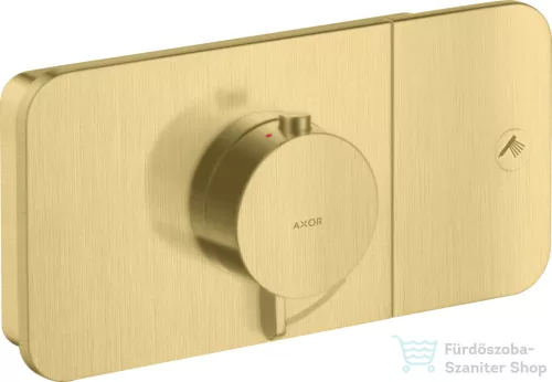 Hansgrohe AXOR ONE termosztátos falsík alatti kád /zuhany csaptelep,szálcsiszolt sárgaréz hatású 45711950