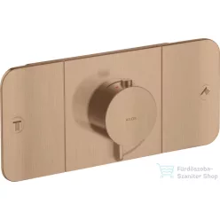   Hansgrohe AXOR ONE termosztátos falsík alatti kád /zuhany csaptelep,szálcsiszolt vörös arany hatású 45712310