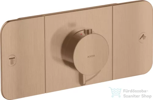 Hansgrohe AXOR ONE termosztátos falsík alatti kád /zuhany csaptelep,szálcsiszolt vörös arany hatású 45712310