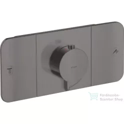   Hansgrohe AXOR ONE termosztátos falsík alatti kád /zuhany csaptelep,szálcsiszolt fekete króm 45712340