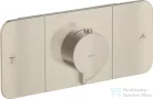 Hansgrohe AXOR ONE termosztátos falsík alatti kád /zuhany csaptelep,szálcsiszolt nikkel 45712820