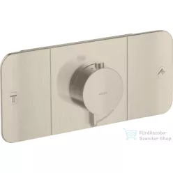   Hansgrohe AXOR ONE termosztátos falsík alatti kád /zuhany csaptelep,szálcsiszolt nikkel 45712820