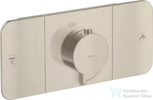 Hansgrohe AXOR ONE termosztátos falsík alatti kád /zuhany csaptelep,szálcsiszolt nikkel 45712820