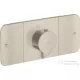 Hansgrohe AXOR ONE termosztátos falsík alatti kád /zuhany csaptelep,szálcsiszolt nikkel 45712820