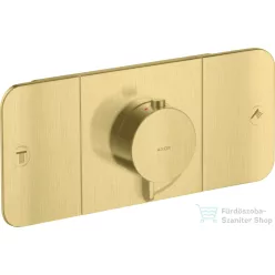   Hansgrohe AXOR ONE termosztátos falsík alatti kád /zuhany csaptelep,szálcsiszolt sárgaréz hatású 45712950